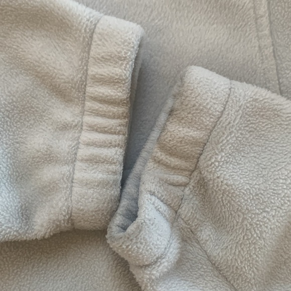 Columbia Women’s Fleece Flanker Full Zip Jacket Light Gray with Paw Print Size L - Picture 6 of 9